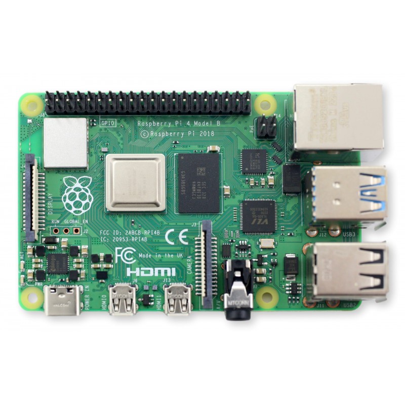 Raspberry Pi 4 Model B 2GB RAM - minikomputer z Wi-Fi, Bluetooth, Gigabit Ethernet i GPIO