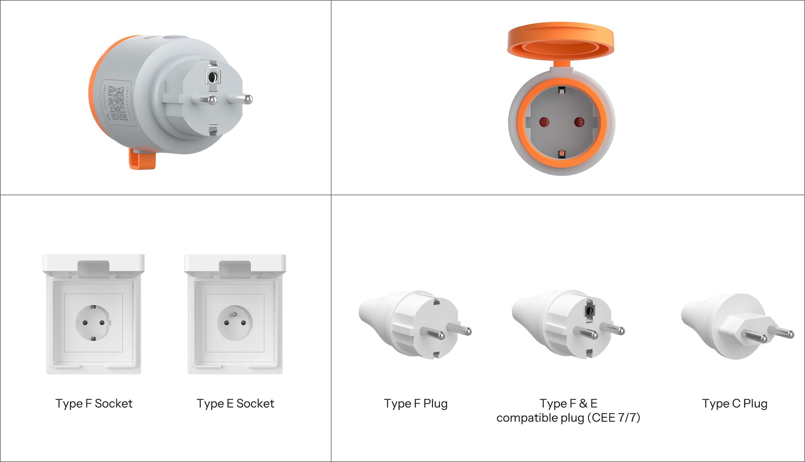 SONOFF S61STPF-PM-O gniazdko zewnętrzne Matter WiFi z pomiarem energii typu F