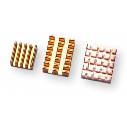 Zestaw radiatorów do Raspberry Pi 4 - chłodzenie CPU i układów