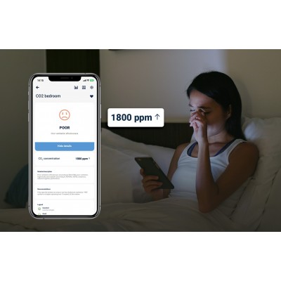 BleBox co2Sensor czujnik CO2 WiFi 400-40000 ppm z Home Assistant i aplikacją wBox