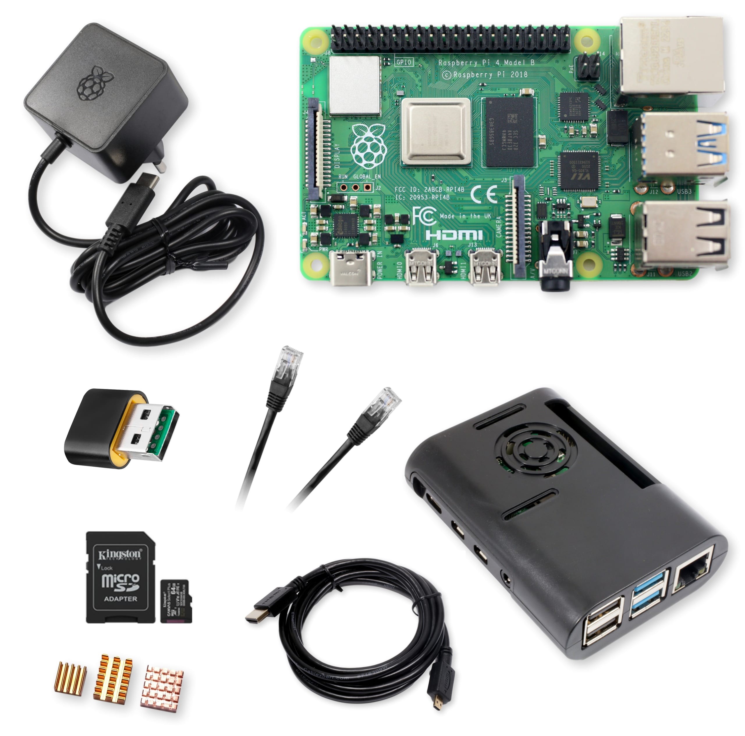 Zestaw Raspberry Pi 4B 2GB - kompletny zestaw do rozpoczęcia pracy z Raspberry Pi 4 Model B 2GB