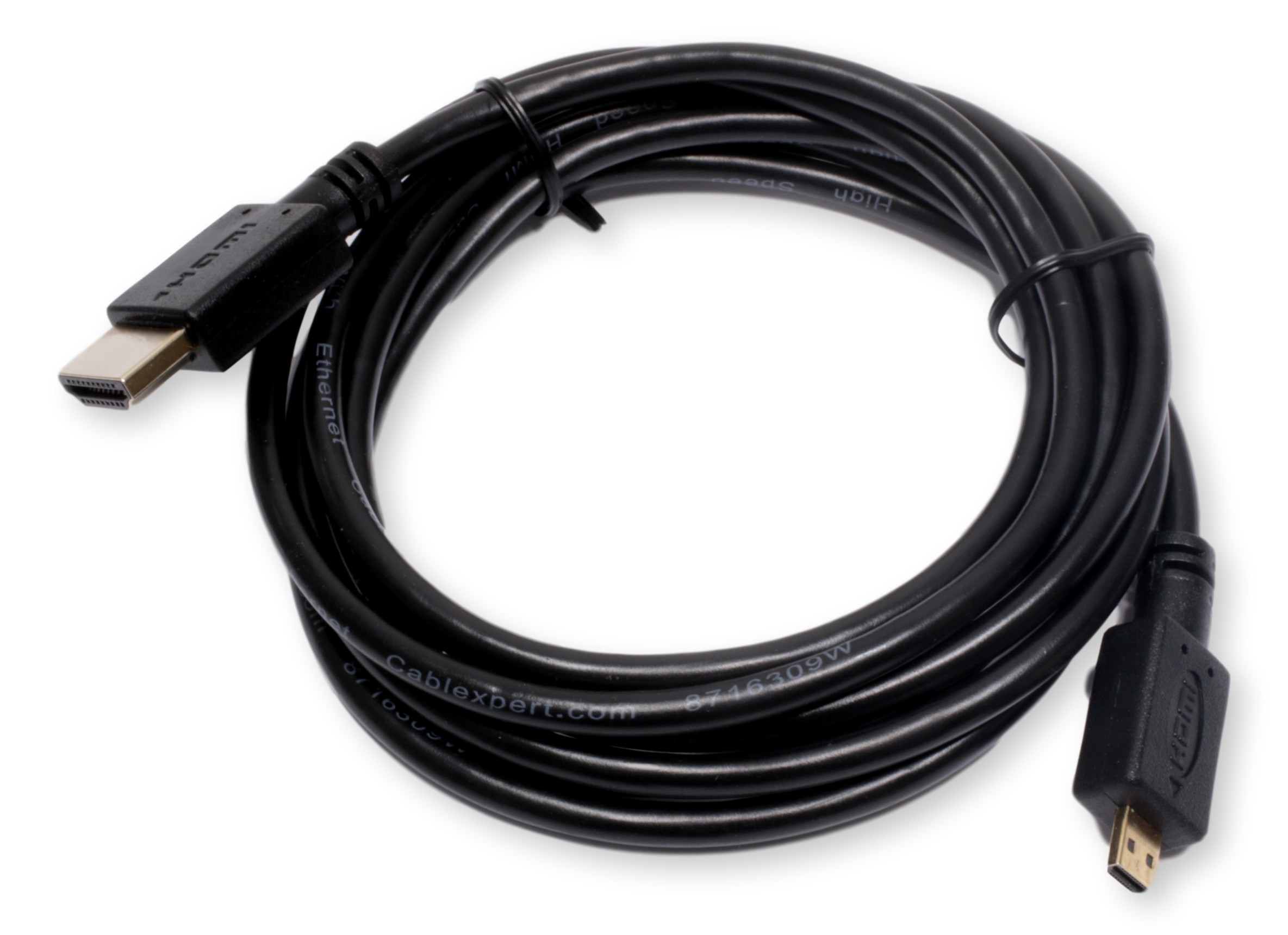 Kabel HDMI czarny mini-HDMI do HDMI
