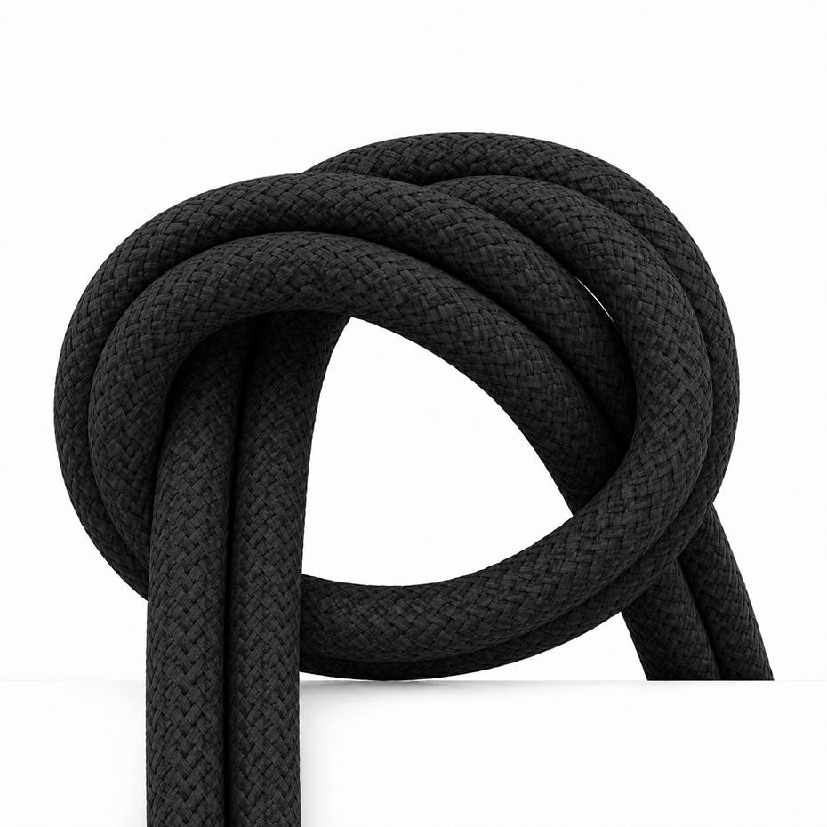 Kabel eXtremestyle Nylo C-C 65W Czarny kabel USB-C 65 W z wzmocnionym oplotem