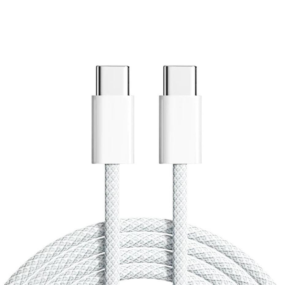 Kabel eXtremestyle Nylo C-C 65W 1m Kabel USB-C Nylo 65W 1m biały