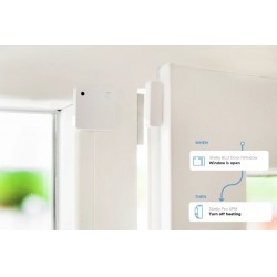 Shelly BLU DoorWindow biały czujnik drzwi i okien Bluetooth BTHome z LUX i kątem nachylenia