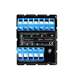 BleBox ampBox czterokanałowy wzmacniacz LED 12-24 V DC 20 A 480 W do RGBW