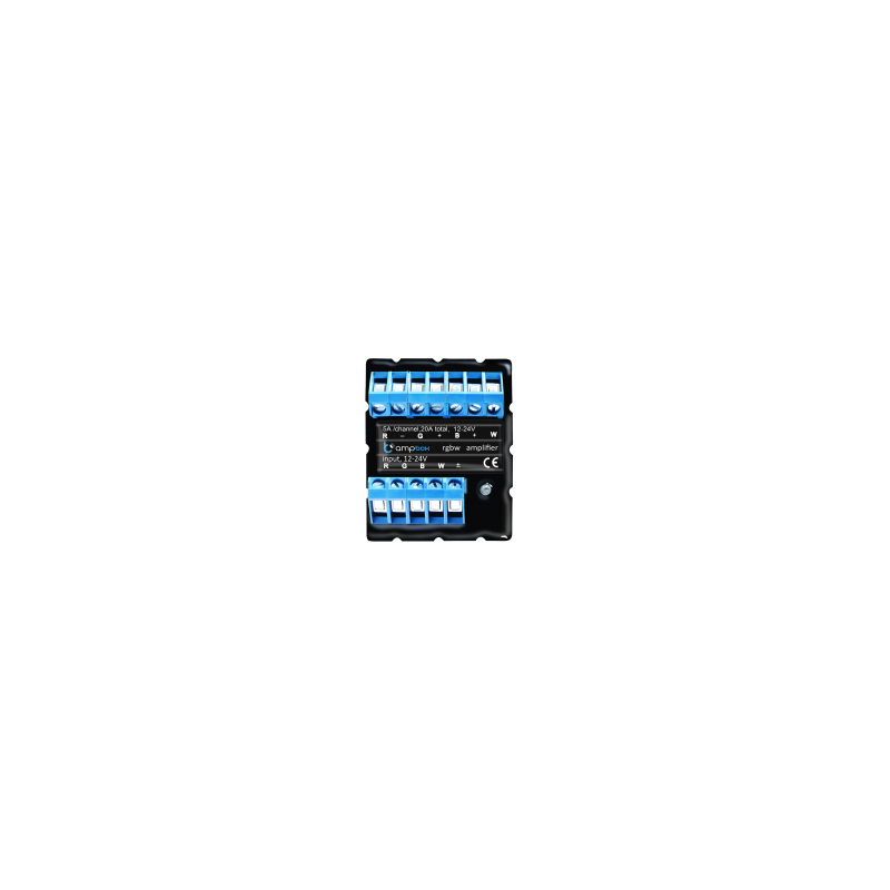 BleBox ampBox czterokanałowy wzmacniacz LED 12-24 V DC 20 A 480 W do RGBW