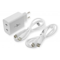 eXtremestyle GaN 60 W - zestaw do ładowania dwóch urządzeń USB-C