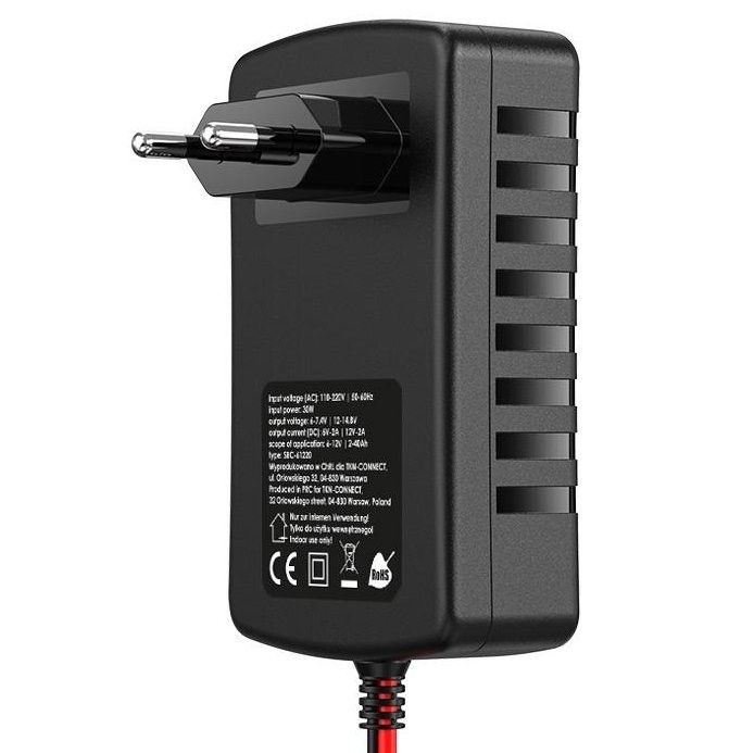 eXtreme SBC-61220 ładowarka Inteligentna mini ładowarka prostownik 2w1 do akumulatorów eXtreme SBC-61220