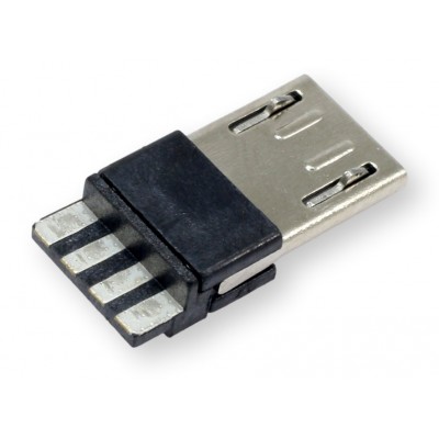 Wtyk microUSB B USB 2.0 na przewód