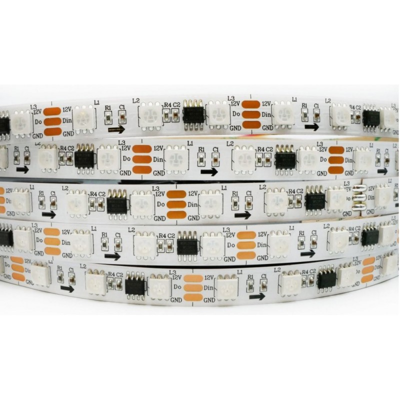 Taśma LED cyfrowa RGB 60D/m WS2811 12V  5m