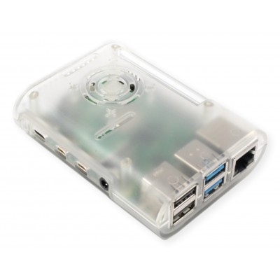 Raspberry Pi 4 Model B 2GB zestaw 64GB z zasilaczem, przezroczystą obudową i micro HDMI