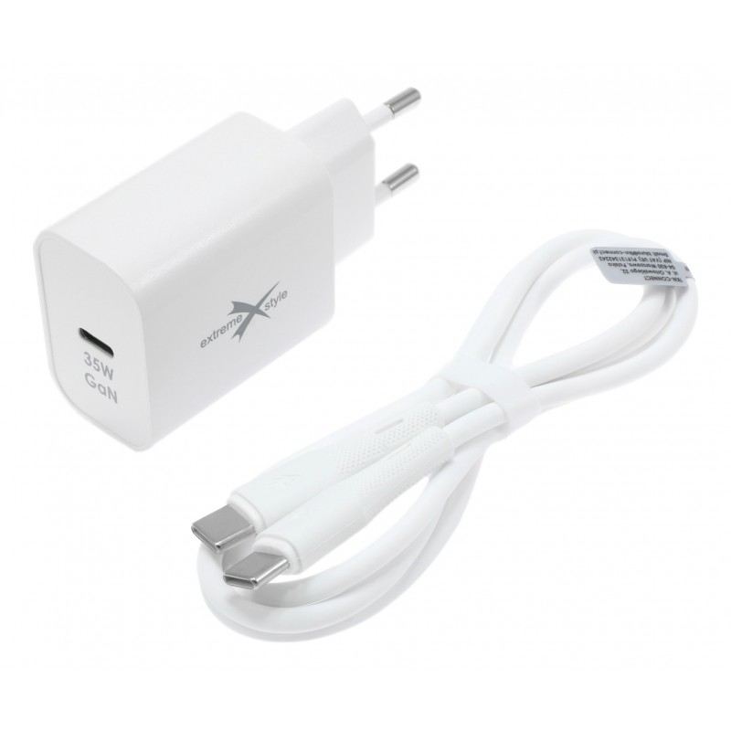 eXtremestyle TC35C - szybka ładowarka USB-C 35W  kabel 65W