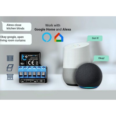 BleBox shutterBoxDC v2 sterownik rolet żaluzji markiz i siłowników 12-24 V DC WiFi