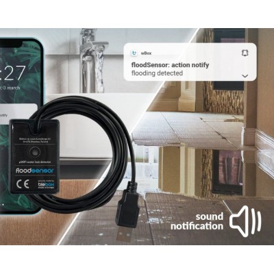 BleBox floodSensor czujnik zalania i wycieku wody WiFi z powiadomieniami i aplikacją wBox