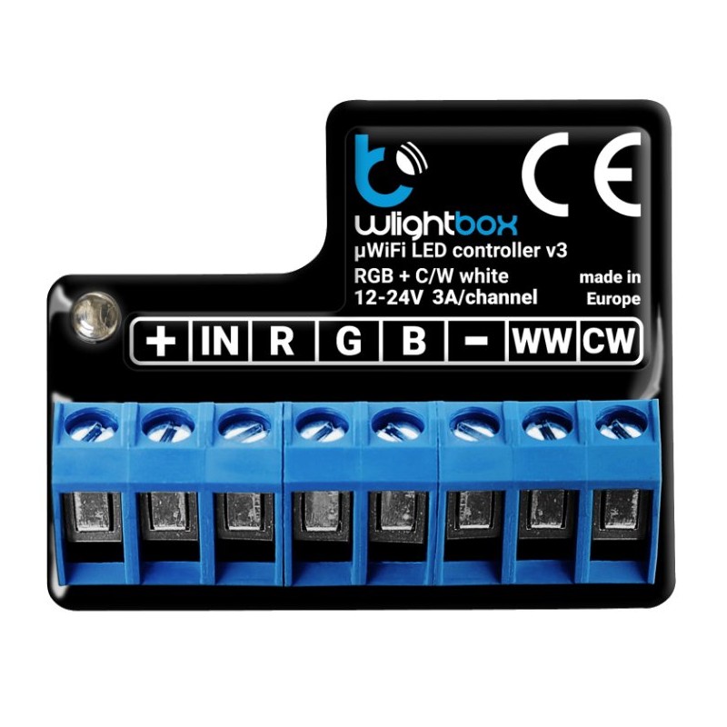 BleBox wLightBox v3 sterownik LED RGB RGBW RGBWW CCT 5 kanałów 12-24 V DC WiFi