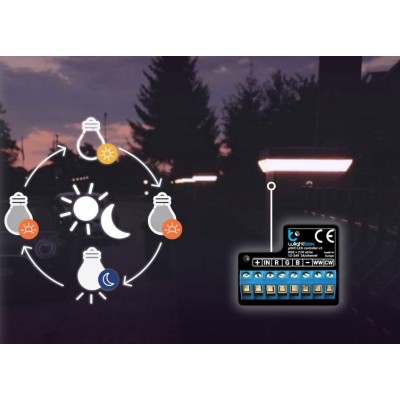BleBox wLightBox v3 sterownik LED RGB RGBW RGBWW CCT 5 kanałów 12-24 V DC WiFi