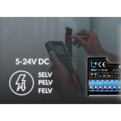 BleBox dacBoxD DC - dwukanałowy ściemniacz i regulator mocy Wi-Fi 0-10V0-5V