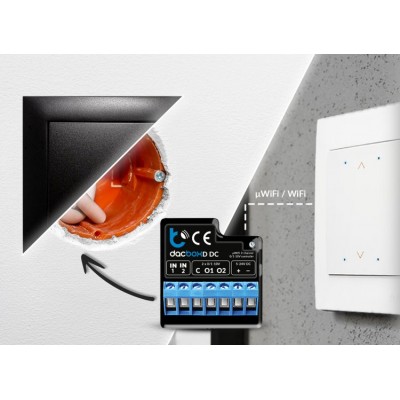 BleBox dacBoxD DC - dwukanałowy ściemniacz i regulator mocy Wi-Fi 0-10V0-5V