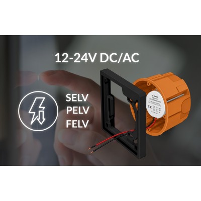 BleBox controlPanelM czarny dotykowy panel Wi-Fi 5 cali do sterowania urządzeniami BleBox