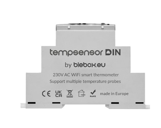 BleBox tempSensor DIN Biały sensor tempSensor DIN marki BleBox
