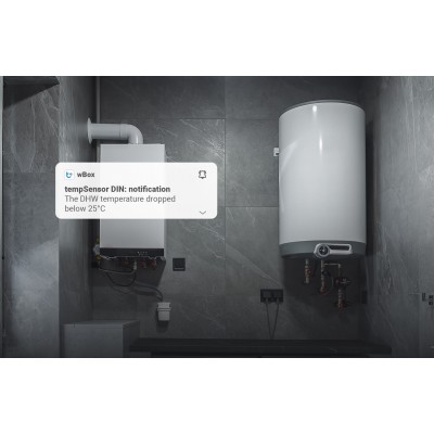 BleBox tempSensor DIN czujnik temperatury Wi-Fi na szynę DIN do 4 sond tempProbe