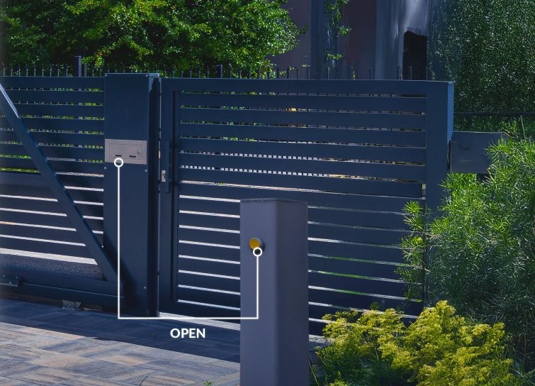 BleBox doorBox PRO czujnik otwierania bramy BleBox doorBox PRO - urządzenie do drzwi, czujnik ruchu na bramie, funkcja otwarcia