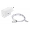 Ładowarka USB-C PD 25 W GaN kabel Nylo USB-C 65 W - zestaw do iPhonea i innych urządzeń
