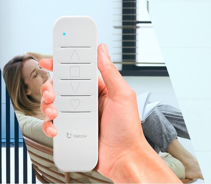 BleBox simpleRemote BleBox simpleRemote - biały pilot do sterowania urządzeniami w domu