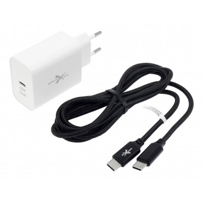 eXtremestyle TC65CGAN - ładowarka sieciowa GaN 65 W kabel USB-C 100 W