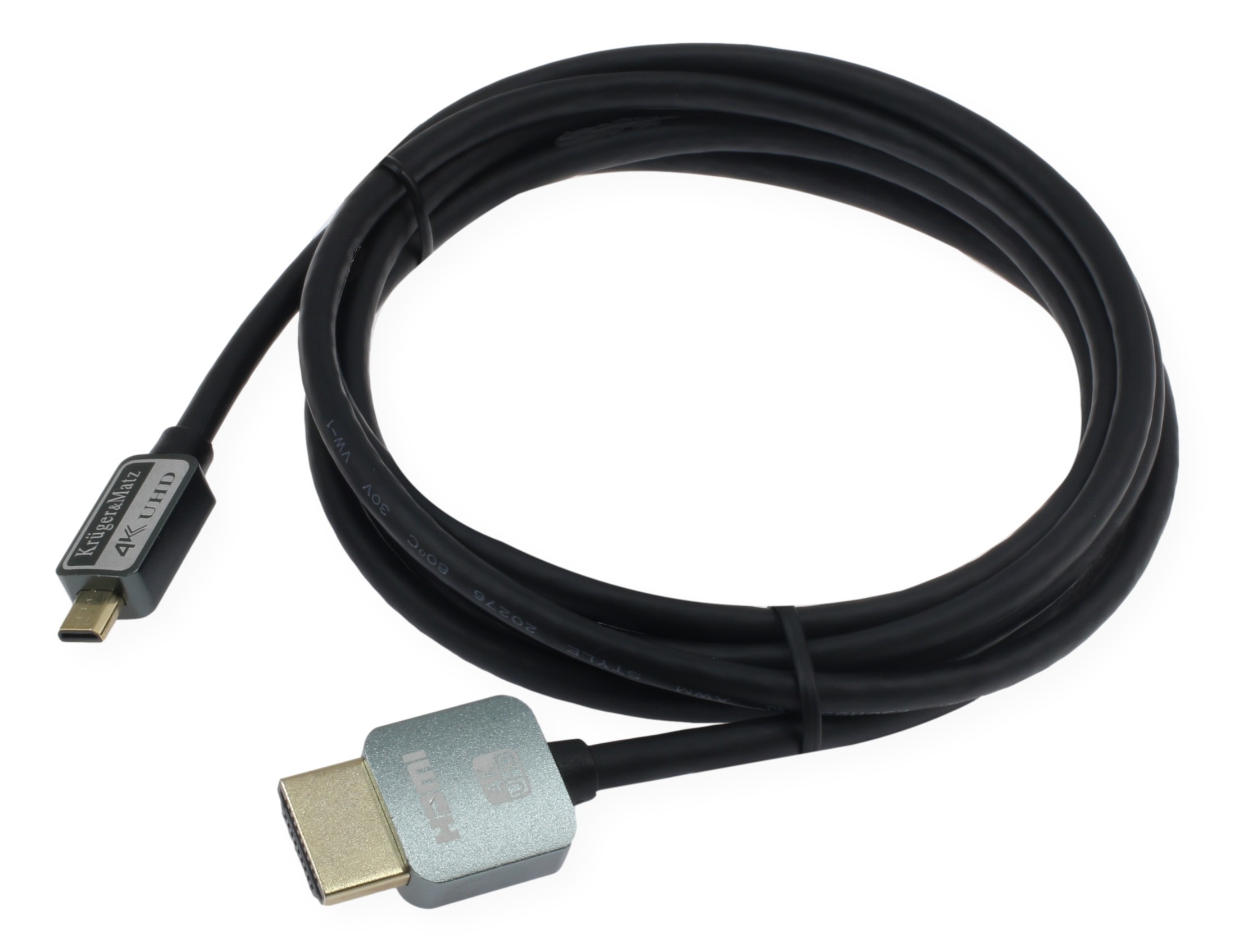 Kabel HDMI 4K UHD Czarny kabel HDMI 4K UHD od Krüger&Matz
