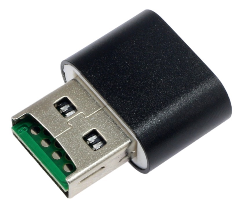Raspberry Pi 4 adapter USB Adapter USB do Raspberry Pi 4 - czarny, kompaktowy adapter z zieloną płytą PCB