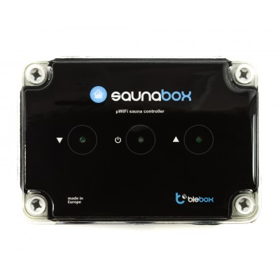 BleBox saunaBox sterownik do sauny WiFi 230 V z sondą temperatury 5 m i aplikacją wBox