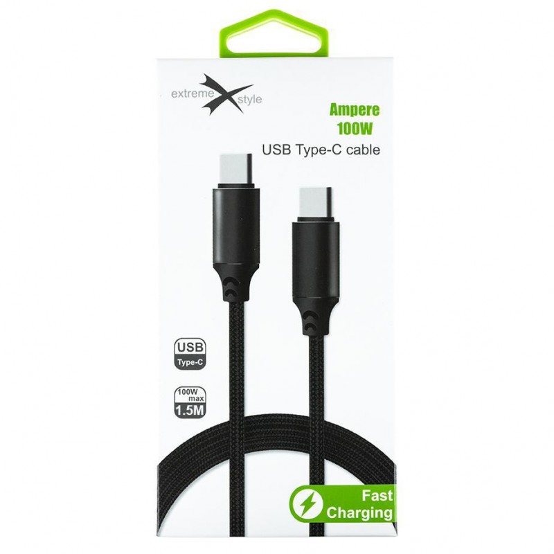 Kabel USB typ-C 100 W - szybkie ładowanie i przesył danych