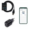 Zestaw BleBox floodSensor czujnik zalania WiFi z zasilaczem Ampere 18 W i kablem USB-C