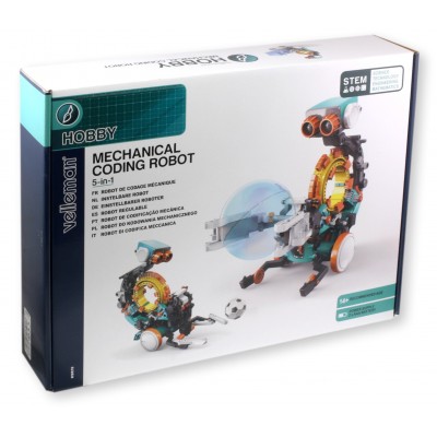 Robot do kodowania mechanicznego 5 w 1 - zabawa STEM