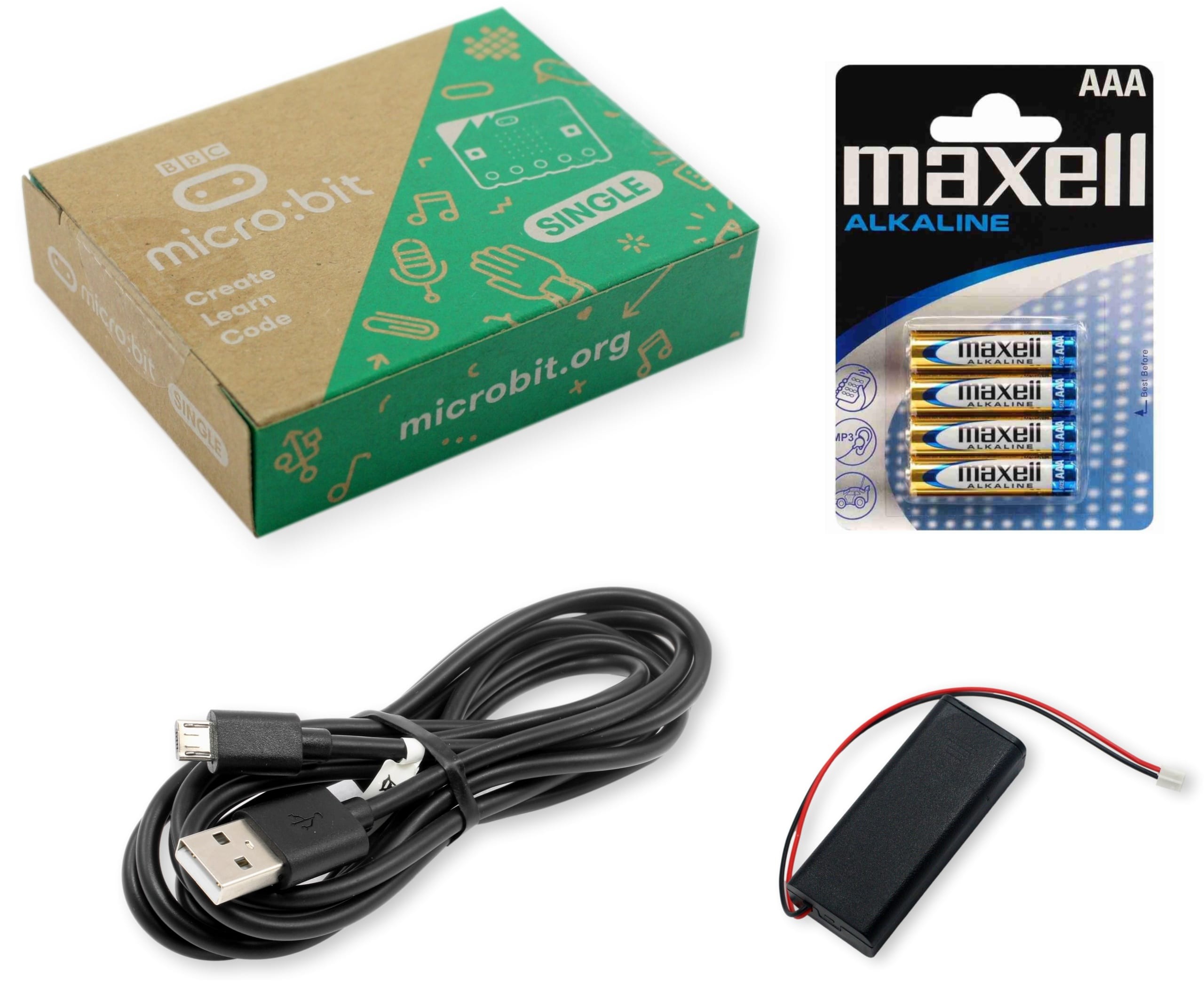 Zestaw micro:bit V2 BBC - mikrokomputer, akcesoria i przewody