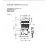 Przełącznik przyciskowy czerwony ON-(ON) bez podświetlenia konektory 4,8x0,8mm 2 pozycje 15A 250V AC