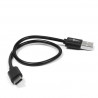 Kabel USB 2.0 typ-C czarny 30 cm