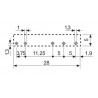 Przekaźnik 5VDC SPDT 6A FINDER RELAY,  250VAC -  FINDER (złoty)