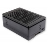 Rpi4 obudowa ABS opcja went. A4NF black (opcja montażu ekranu)
