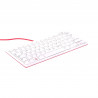 Oficjalna klawiatura Raspberry Red/White US